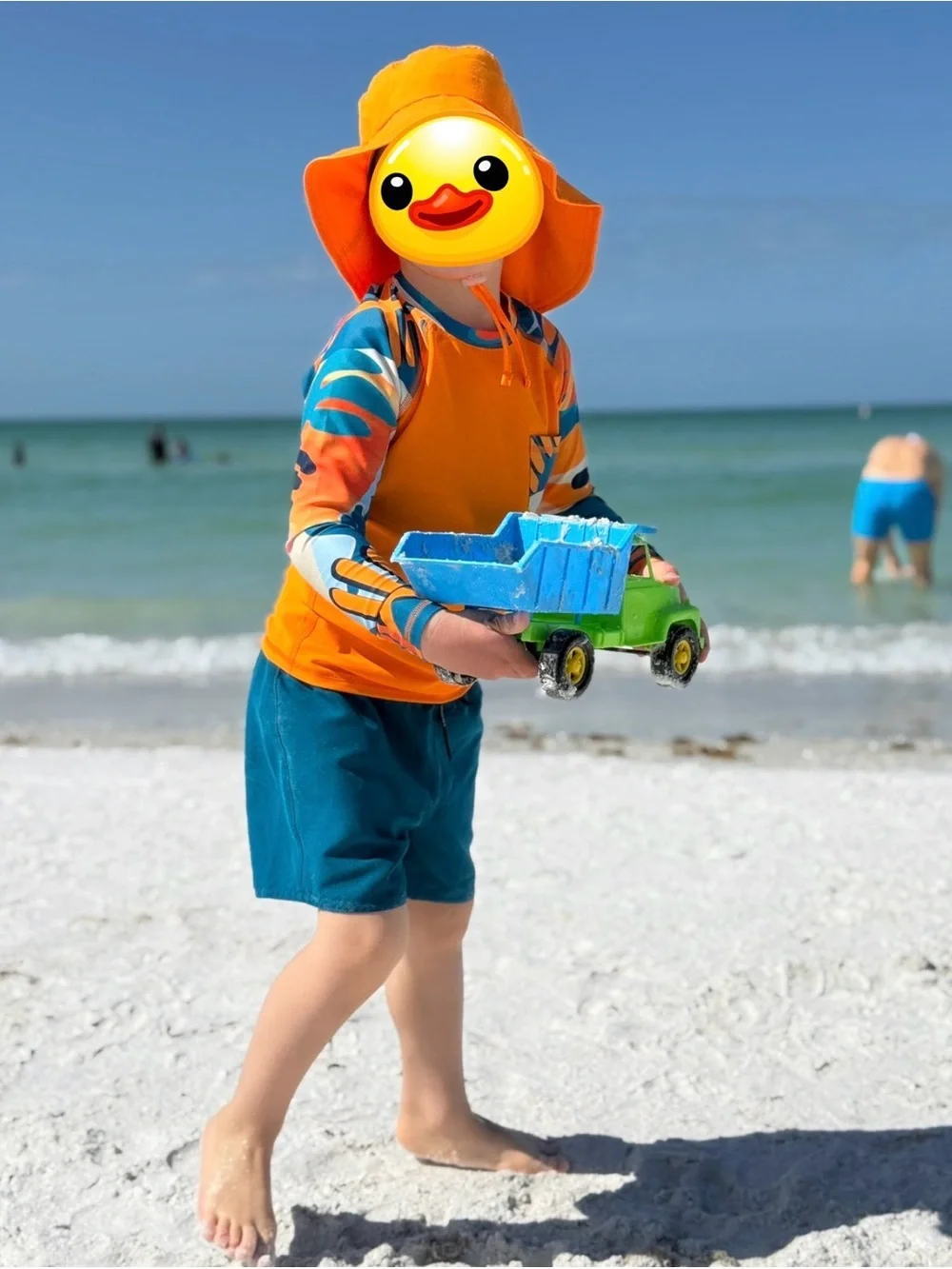 Reima Kids UV Rash Guard Set UPF 50 Orange & Teal Size 116 / 6Y - Picture 2 of 15